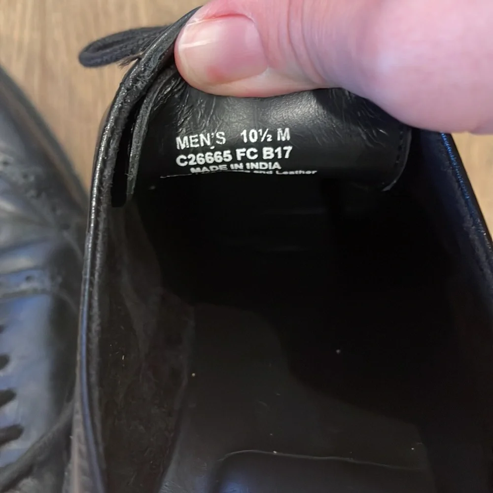 Cole Haan Black Leather Oxfords 10.5M
